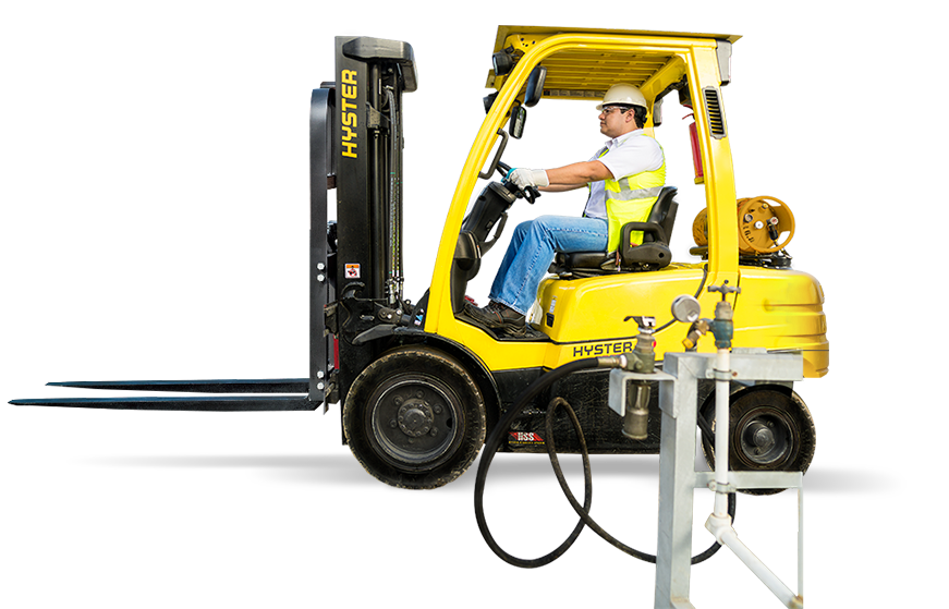 gas granel montacargas